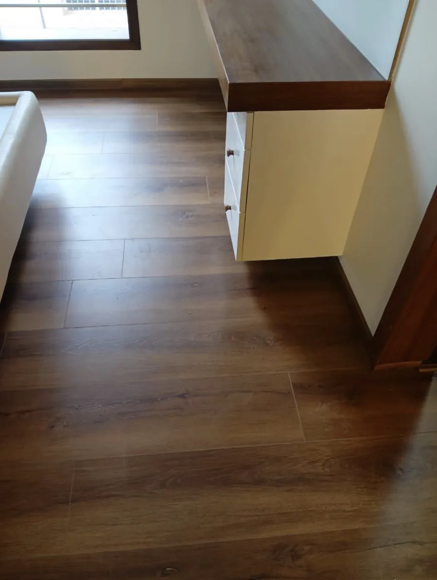 Luxe Master Bedroom — Laminate, straight-lay, 300 sq ft — flooring by Rebel Walls & Floors