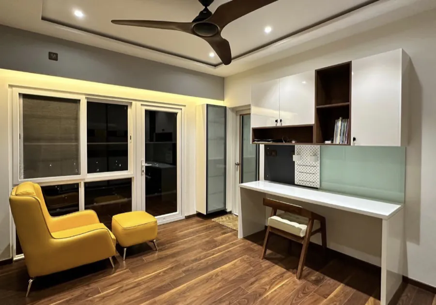 Kids Bedroom — Laminate AC4, straight-lay, 680 sq ft — flooring by Rebel Walls & Floors